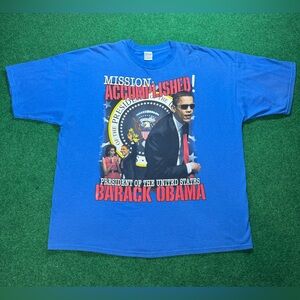 Vintage Barack Obama Rap Tee Black History Month President 3XL Graphic T Shirt